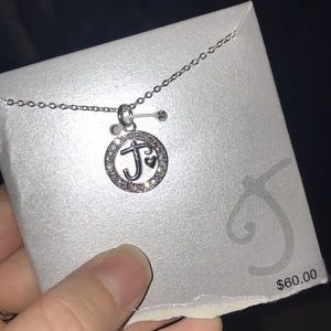 Silver “J” Necklace